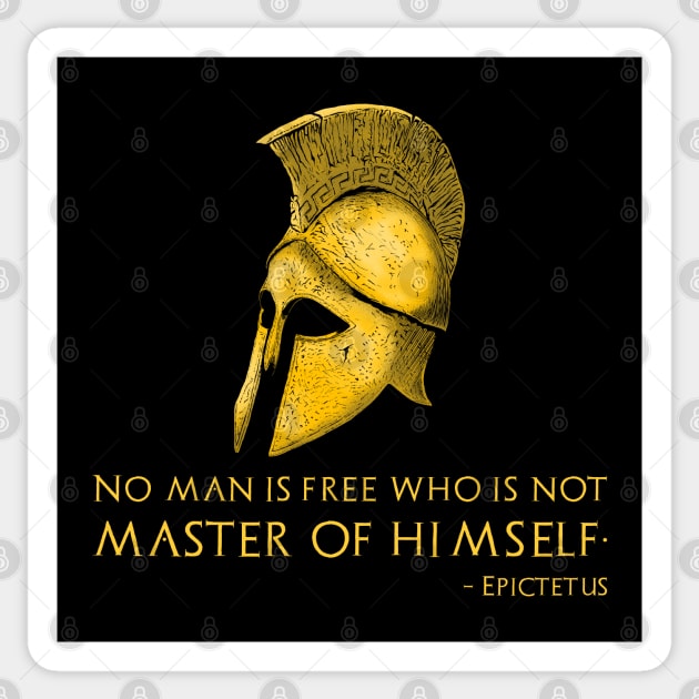 Motivational Stoic Ancient Greek Stoicism Epictetus Quote Sticker by Styr Designs